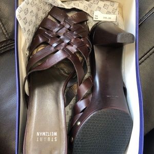 Stuart Weitzman Bordercross walnut calf